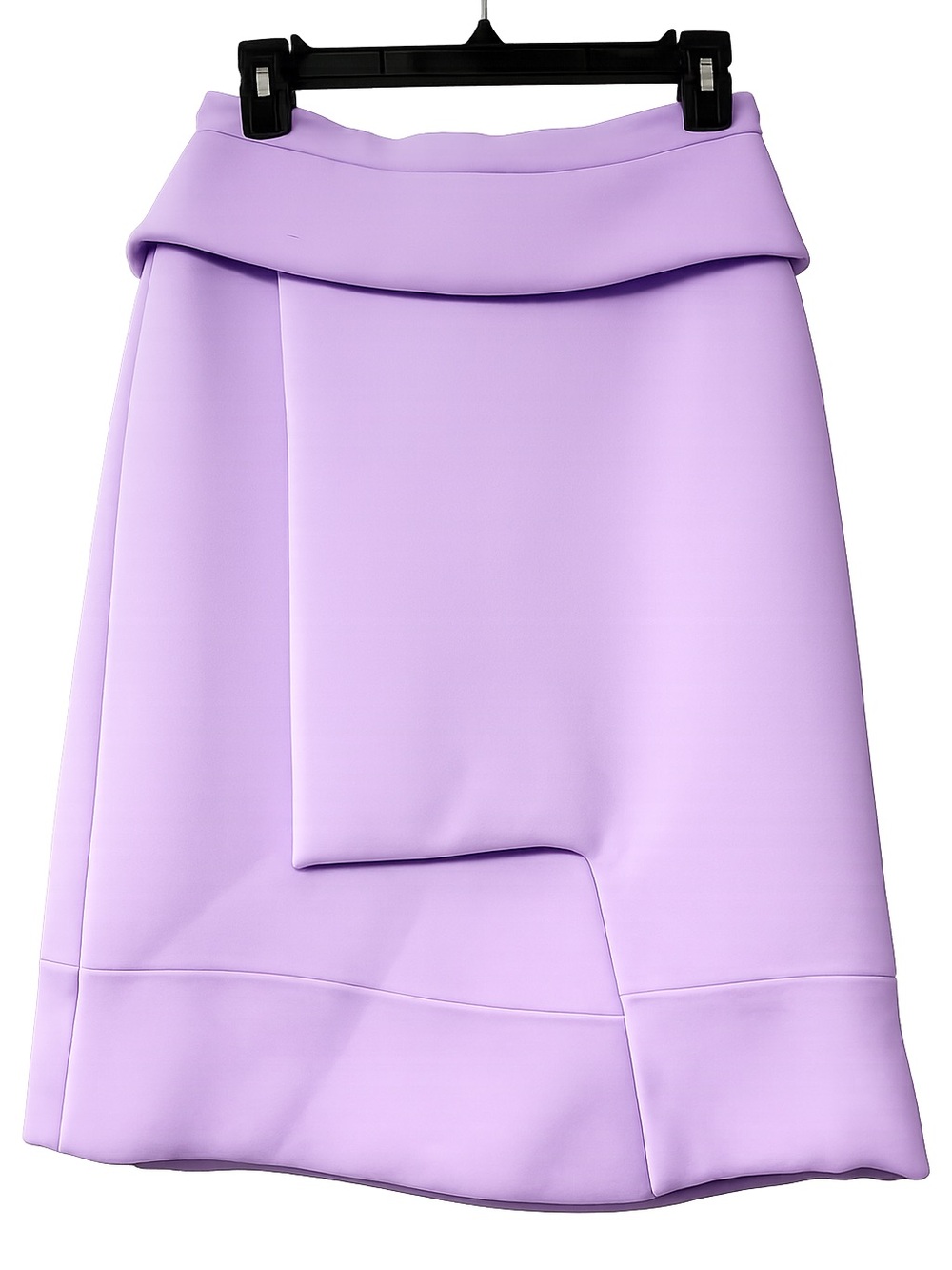 Carven Lilac Asymmetric A-Line Skirt